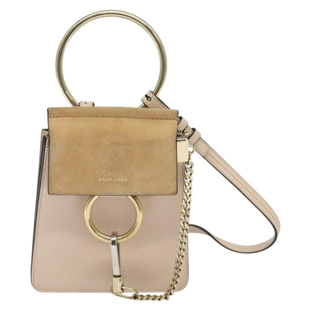 Chloe Leather Fay Handbag Beige